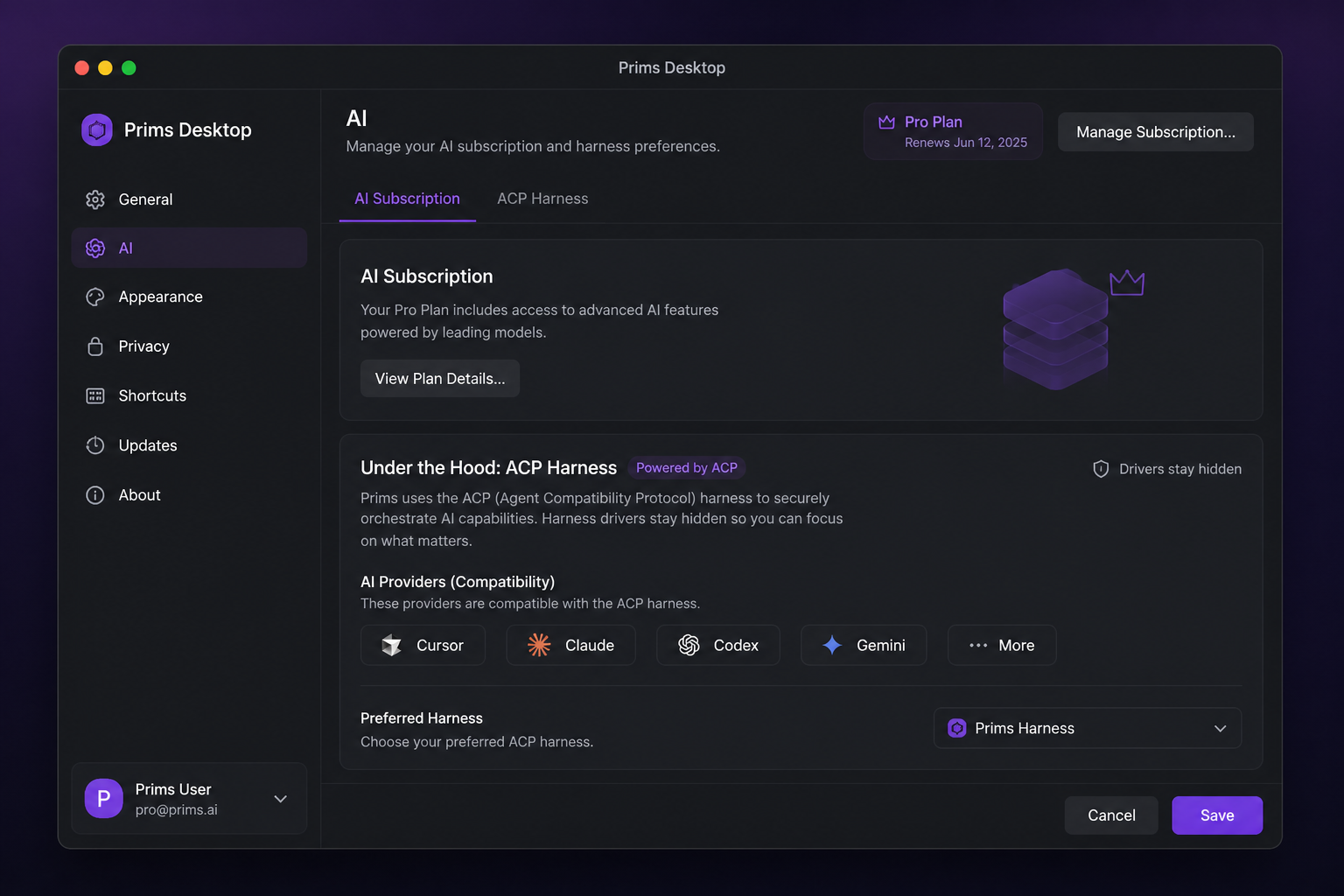AI harness settings under the hood
